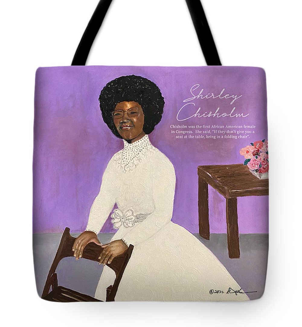 SAW Marketplace Tote Bag Shirley Chisholm